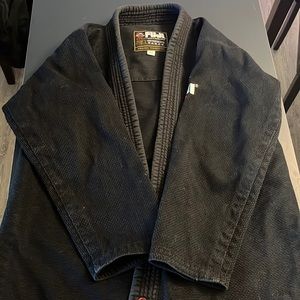 Used black Fuji Bjj Gi size A2